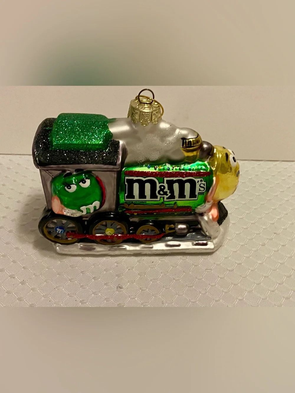 KURT ADLER Whimsical M&M Train Ornament. No Box.